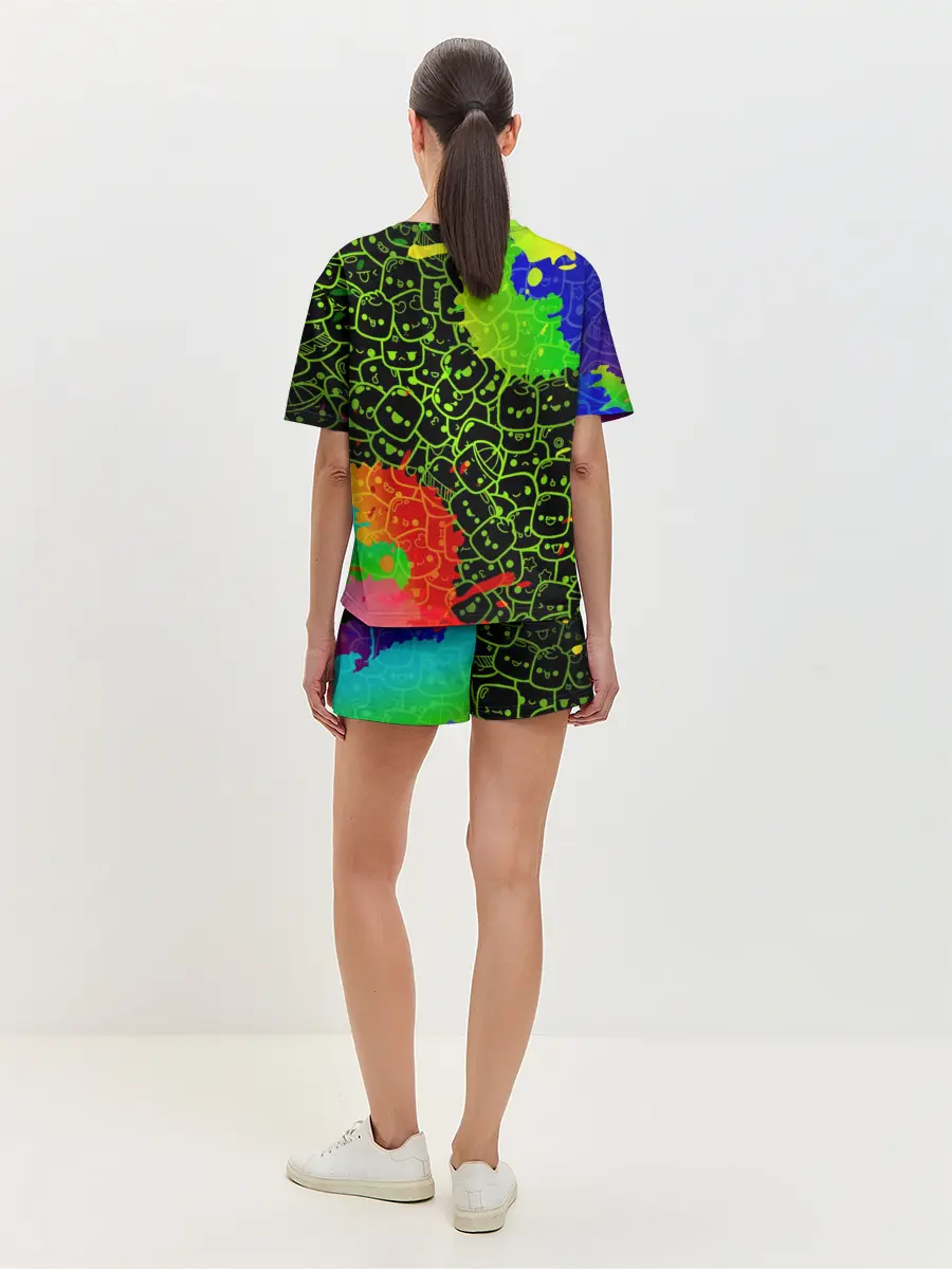Женская пижама с шортами / Marshmello