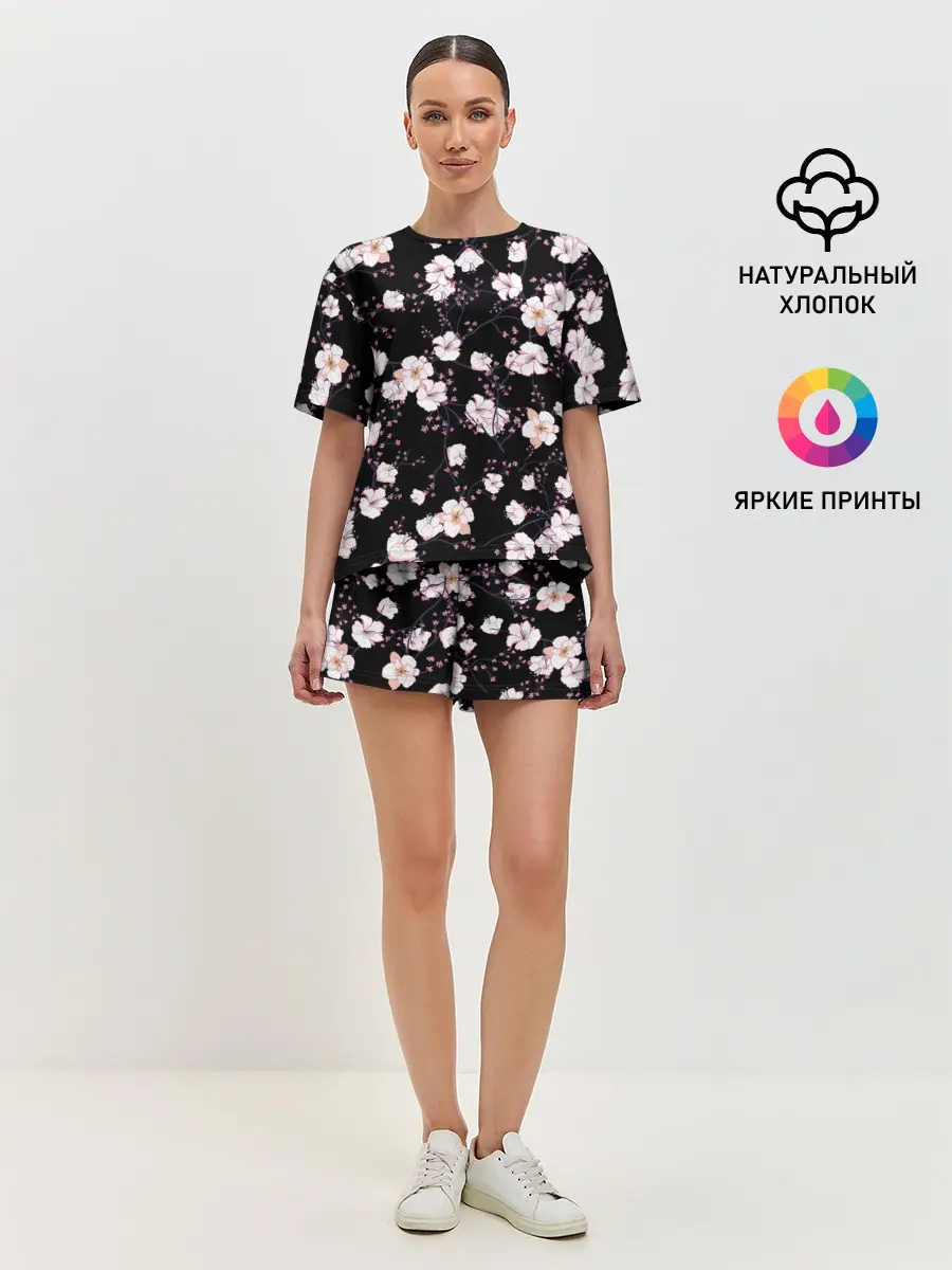 Женская пижама с шортами / САКУРА | SAKURA