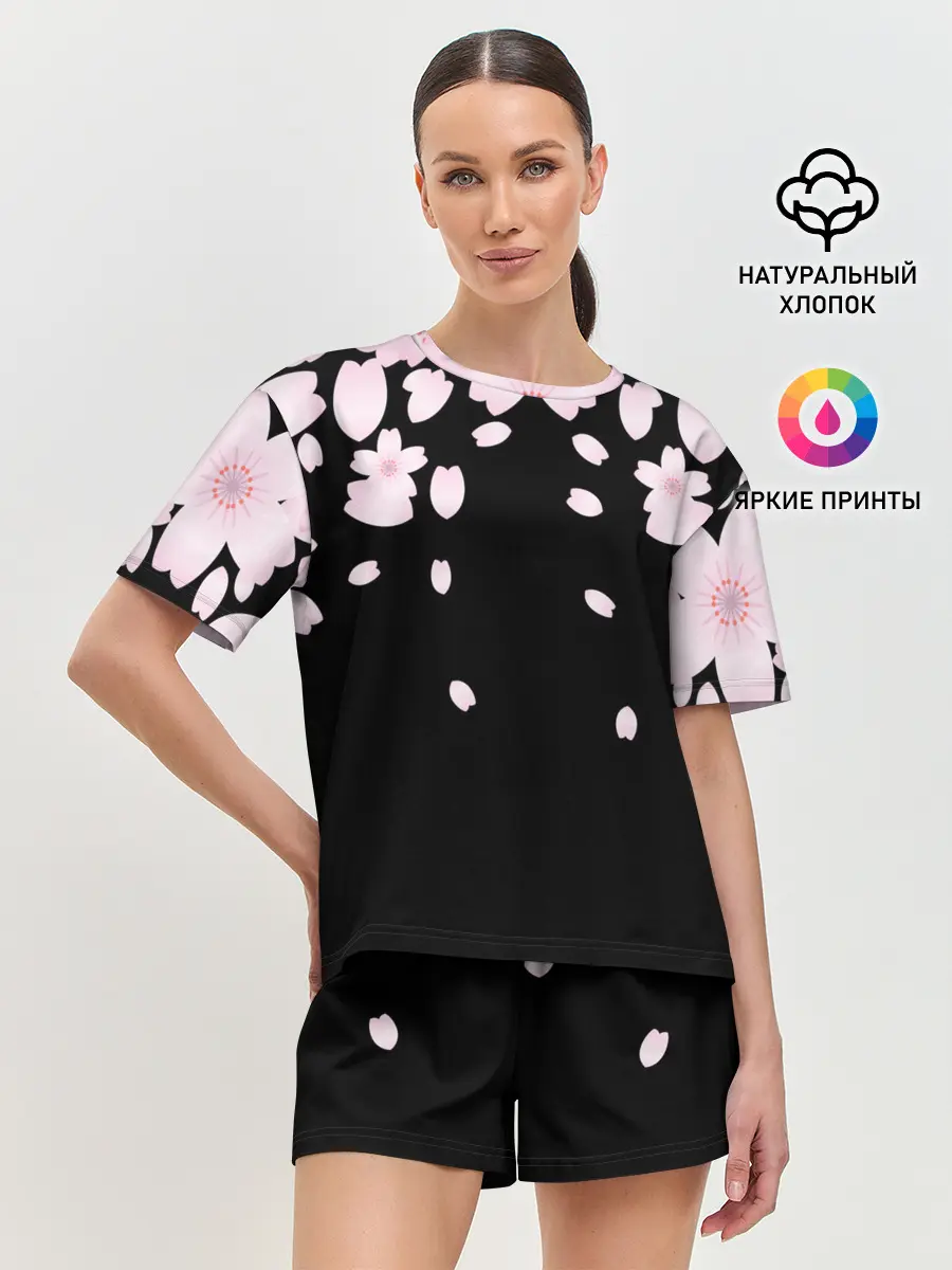 Женская пижама с шортами / САКУРА | SAKURA