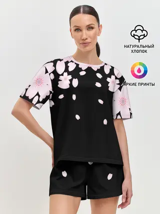 Женская пижама с шортами / САКУРА | SAKURA