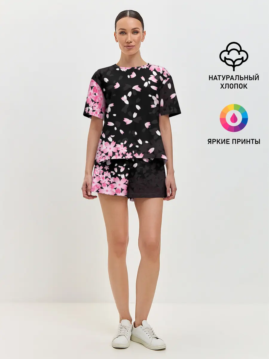 Женская пижама с шортами / САКУРА | SAKURA