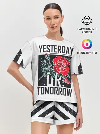 Женская пижама с шортами / Вчера или сегодня