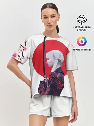 Женская пижама с шортами / Самурай