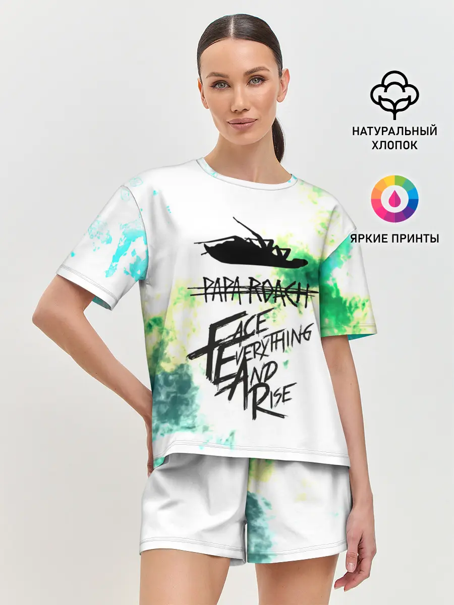 Женская пижама с шортами / Papa Roach