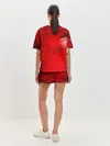 Женская пижама с шортами / Красный свет