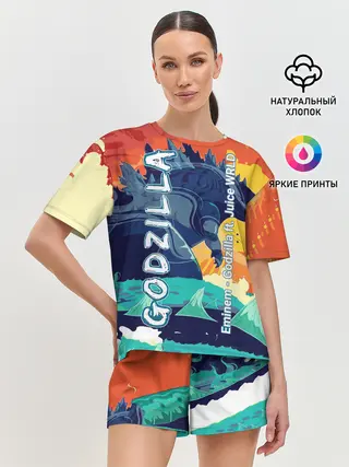 Женская пижама с шортами / Eminem и Juice WRLD