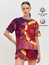 Женская пижама с шортами / Коронавирус