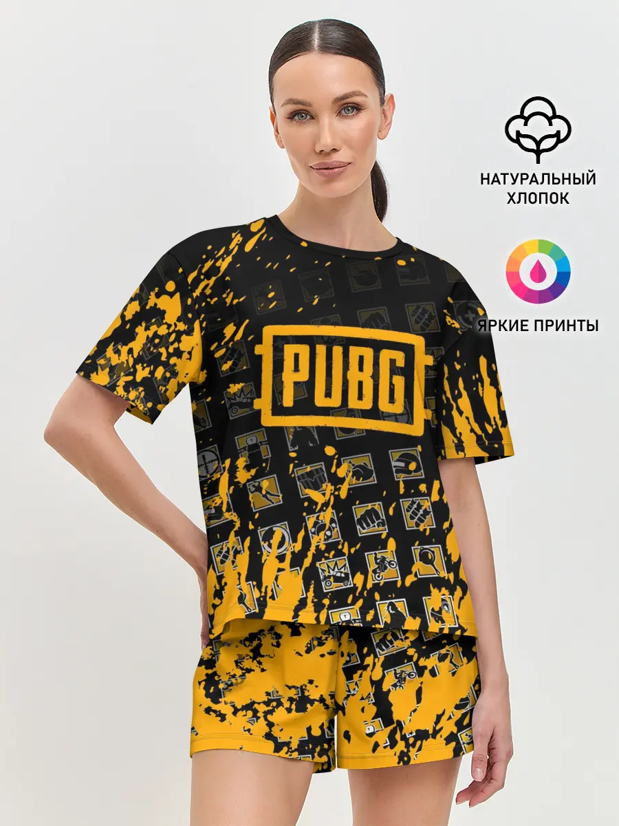 Женская пижама с шортами / PUBG
