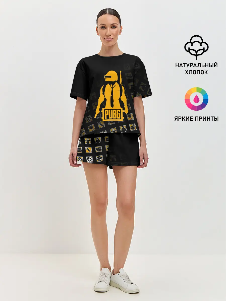 Женская пижама с шортами / PUBG