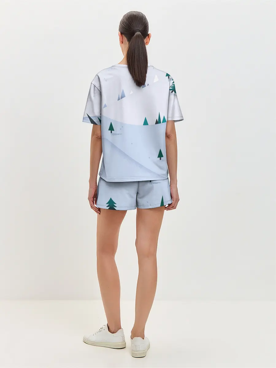 Женская пижама с шортами / Snow 1