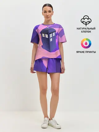 Женская пижама с шортами / ТАРДИС