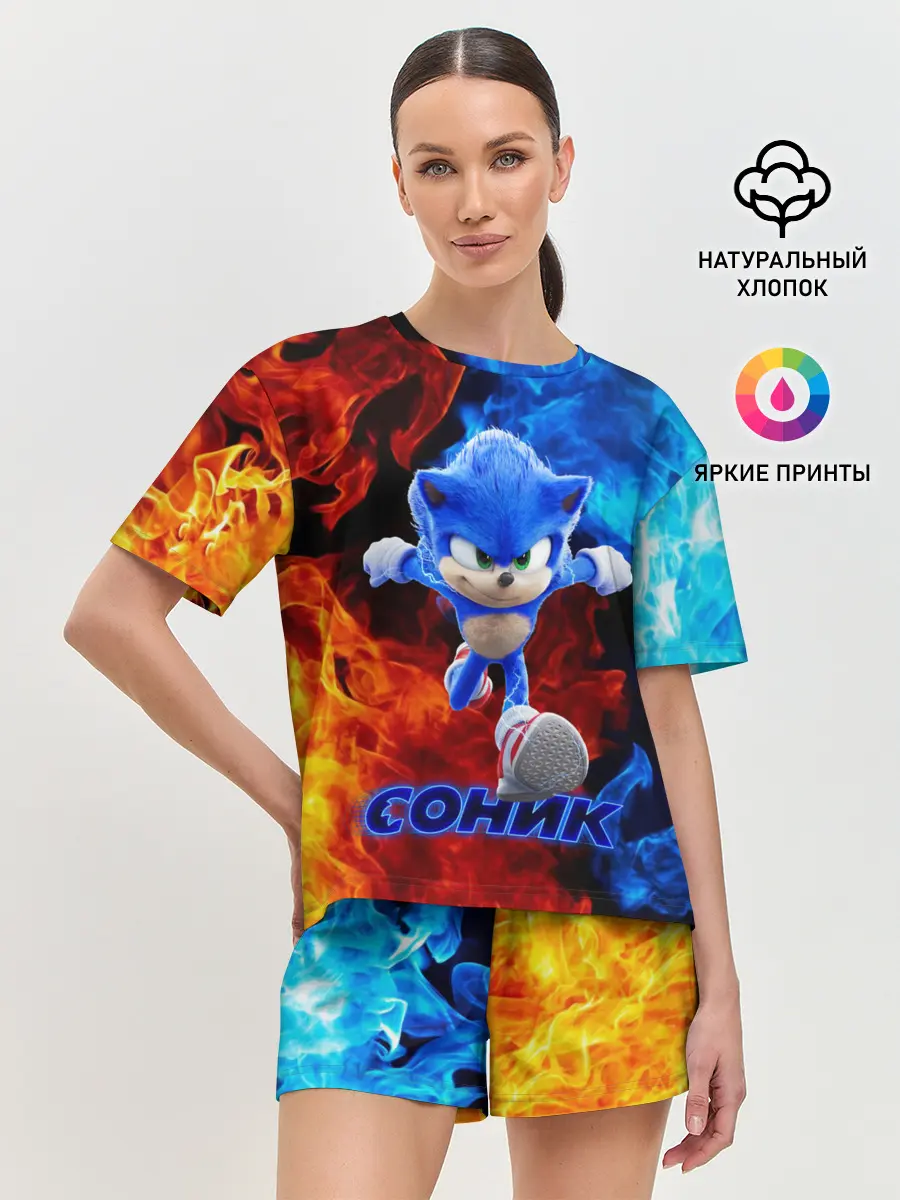 Женская пижама с шортами / SONIC