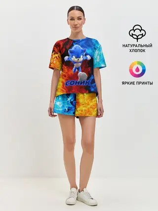 Женская пижама с шортами / SONIC