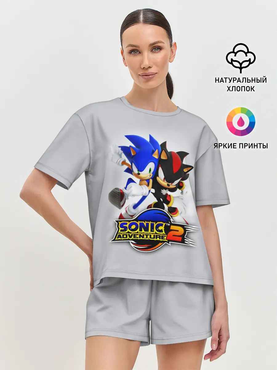 Женская пижама с шортами / SONIC & SHADOW