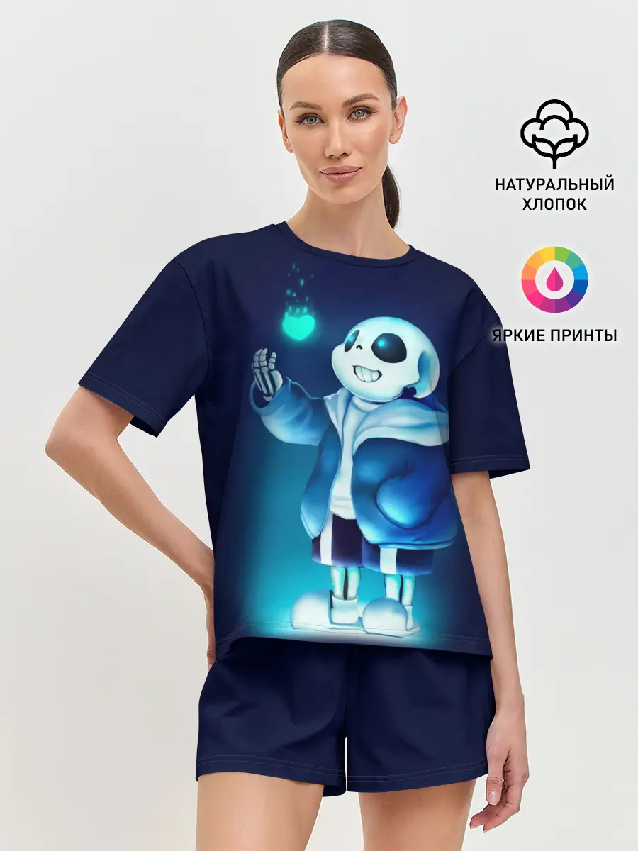 Женская пижама с шортами / UNDERTALE