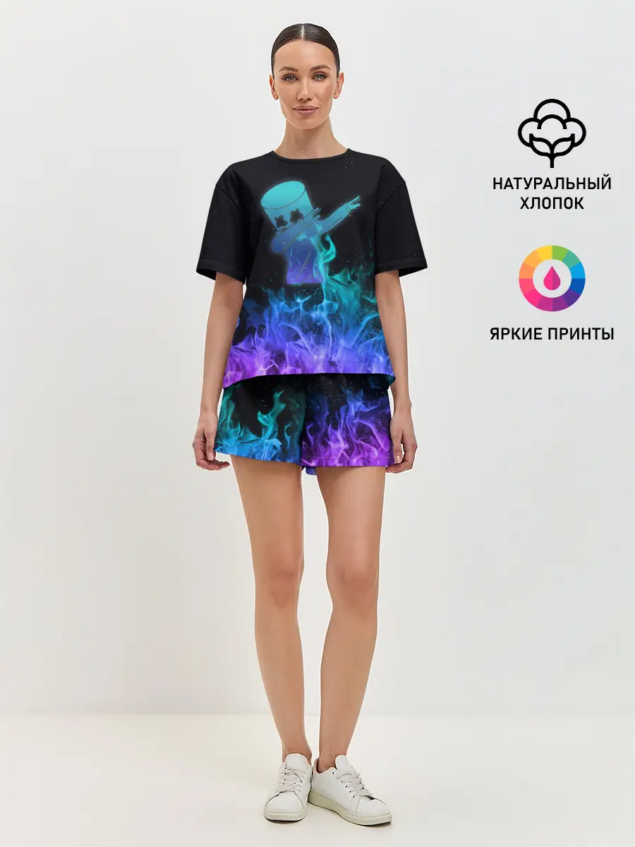 Женская пижама с шортами / Marshmello Fortnite