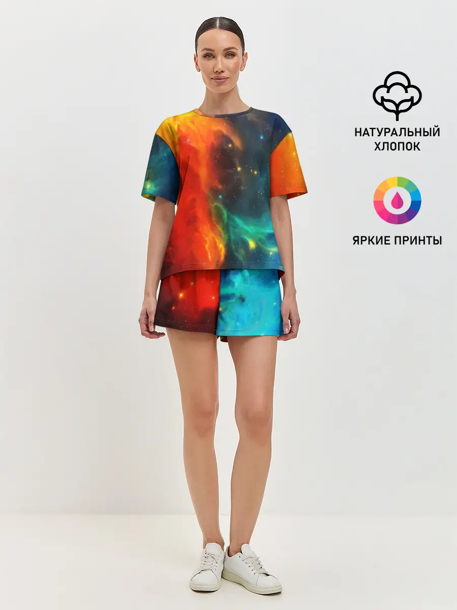 Женская пижама с шортами / БИТВА КОСМОСА