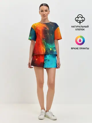Женская пижама с шортами / БИТВА КОСМОСА