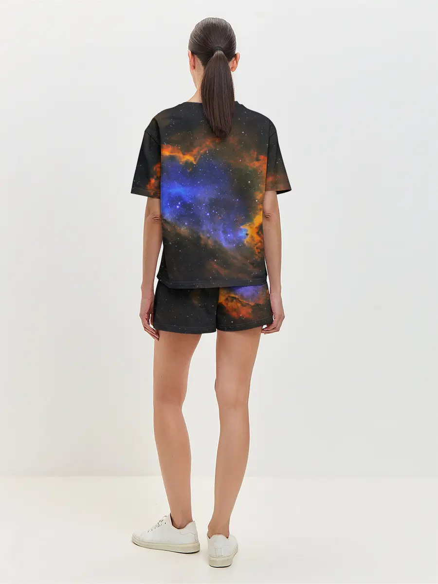Женская пижама с шортами / ВСЕЛЕННАЯ ИЗ ЗВЕЗД