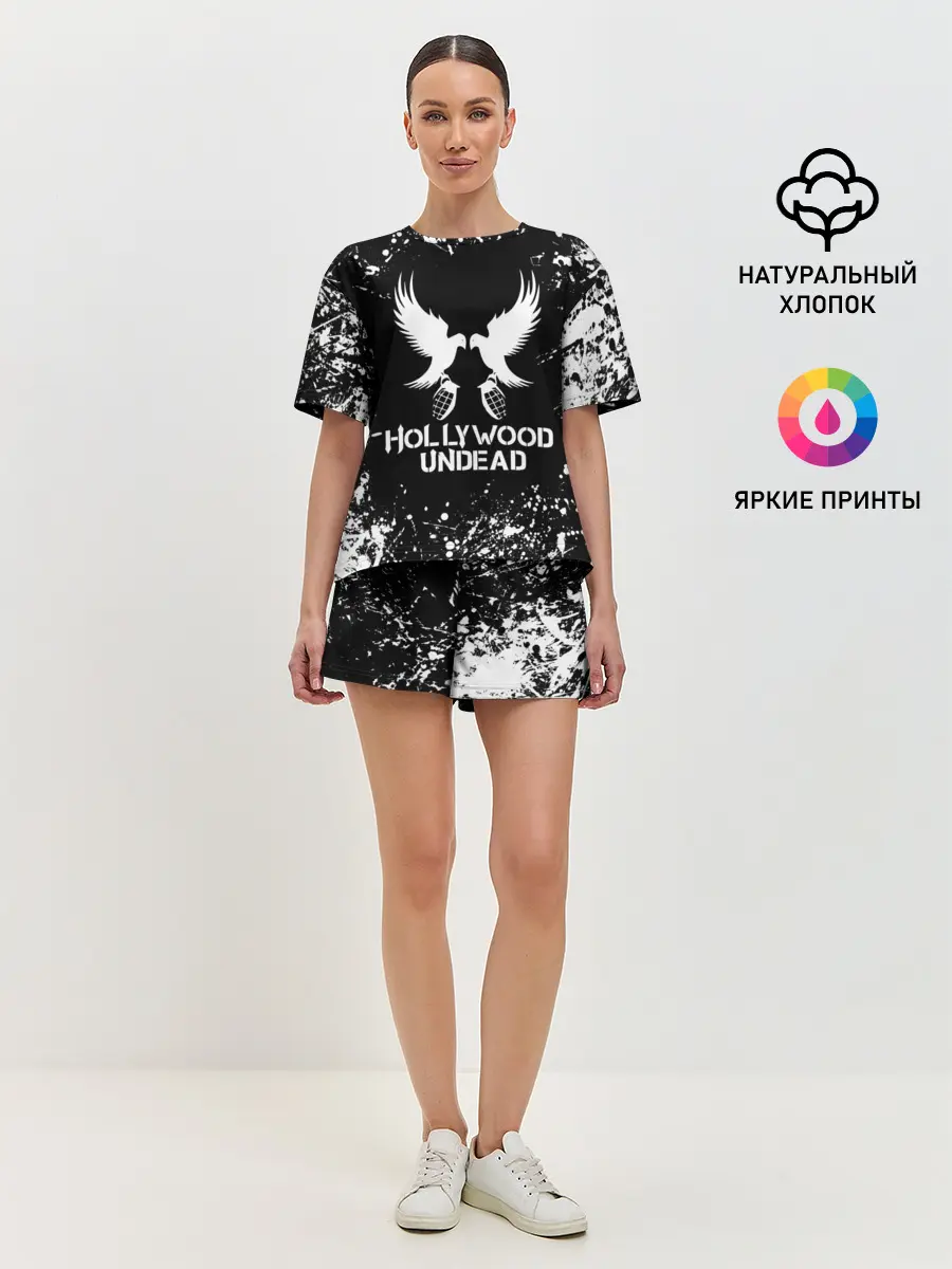 Женская пижама с шортами / Hollywood Undead