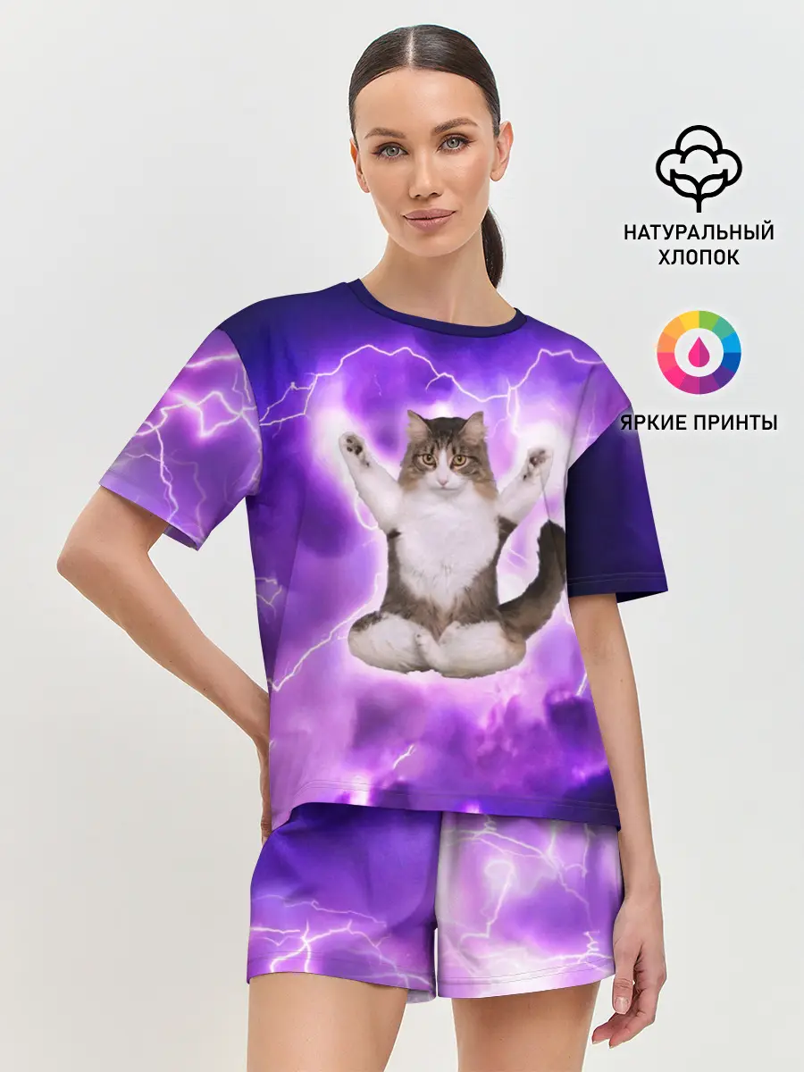 Женская пижама с шортами / Повелитель Молний | Котэ