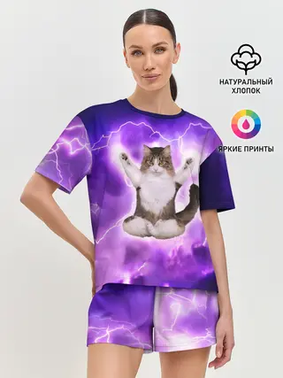 Женская пижама с шортами / Повелитель Молний | Котэ