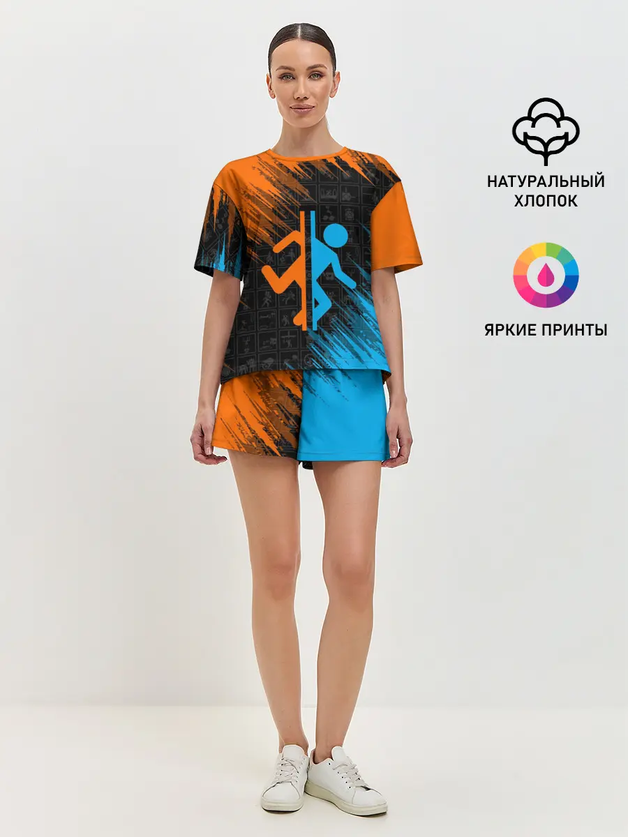 Женская пижама с шортами / PORTAL 2