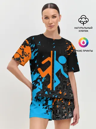 Женская пижама с шортами / PORTAL 2