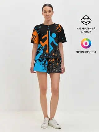 Женская пижама с шортами / PORTAL 2