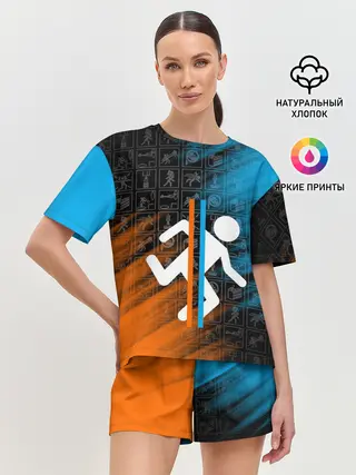 Женская пижама с шортами / PORTAL 2