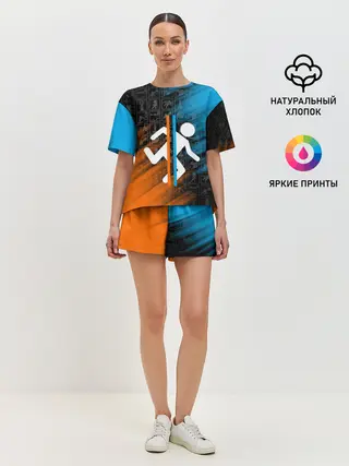 Женская пижама с шортами / PORTAL 2