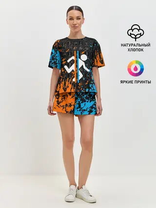 Женская пижама с шортами / PORTAL 2