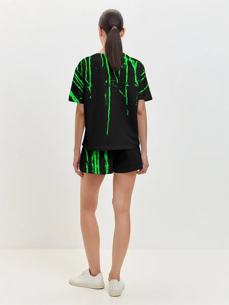 Женская пижама с шортами / Warning Coronavirus