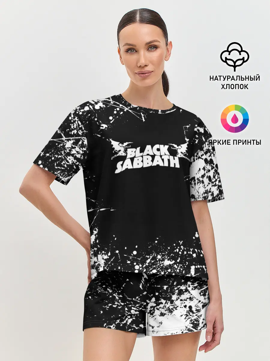 Женская пижама с шортами / Black Sabbath