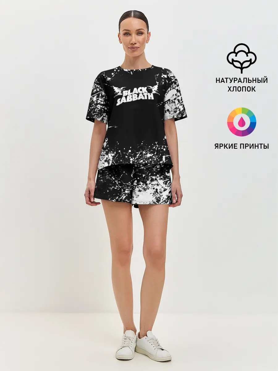 Женская пижама с шортами / Black Sabbath
