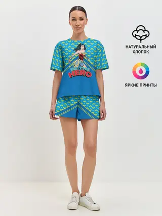 Женская пижама с шортами / Be the hero