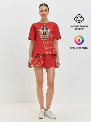Женская пижама с шортами / Save the day
