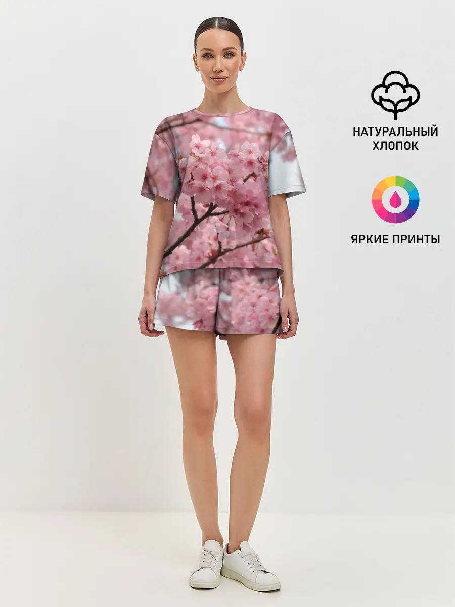 Женская пижама с шортами / САКУРА