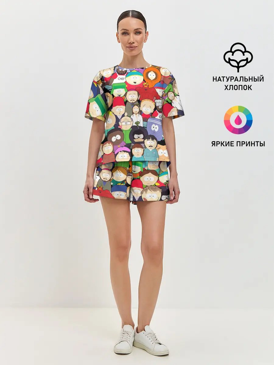 Женская пижама с шортами / South Park персонажи
