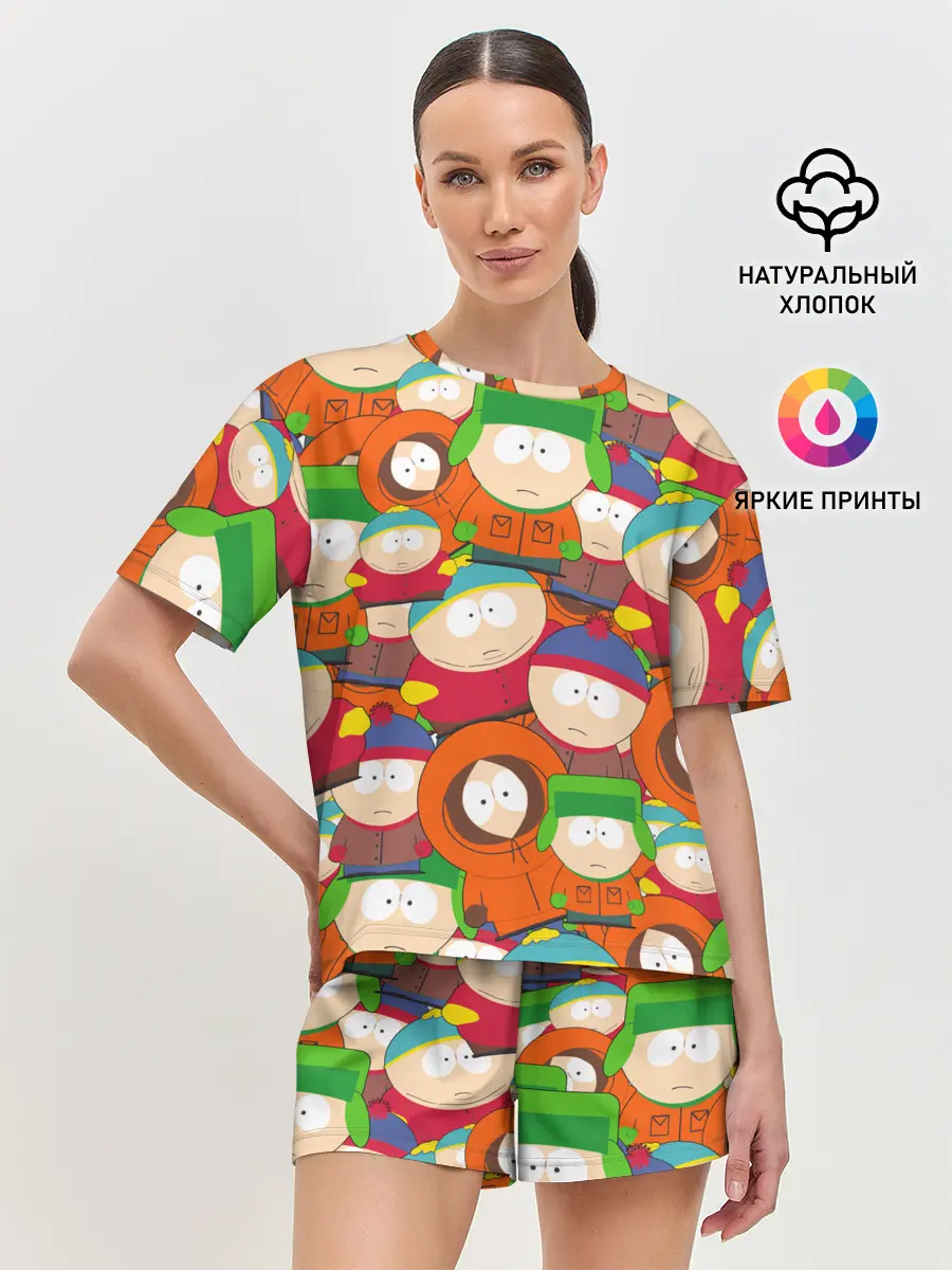 Женская пижама с шортами / ЮЖНЫЙ ПАРК