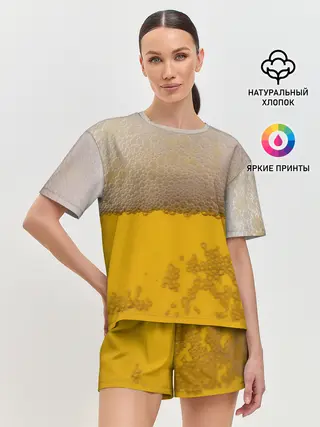 Женская пижама с шортами / Пиво