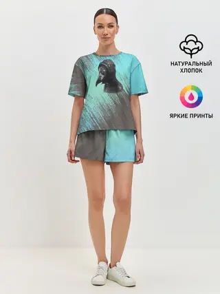 Женская пижама с шортами / Чумной доктор