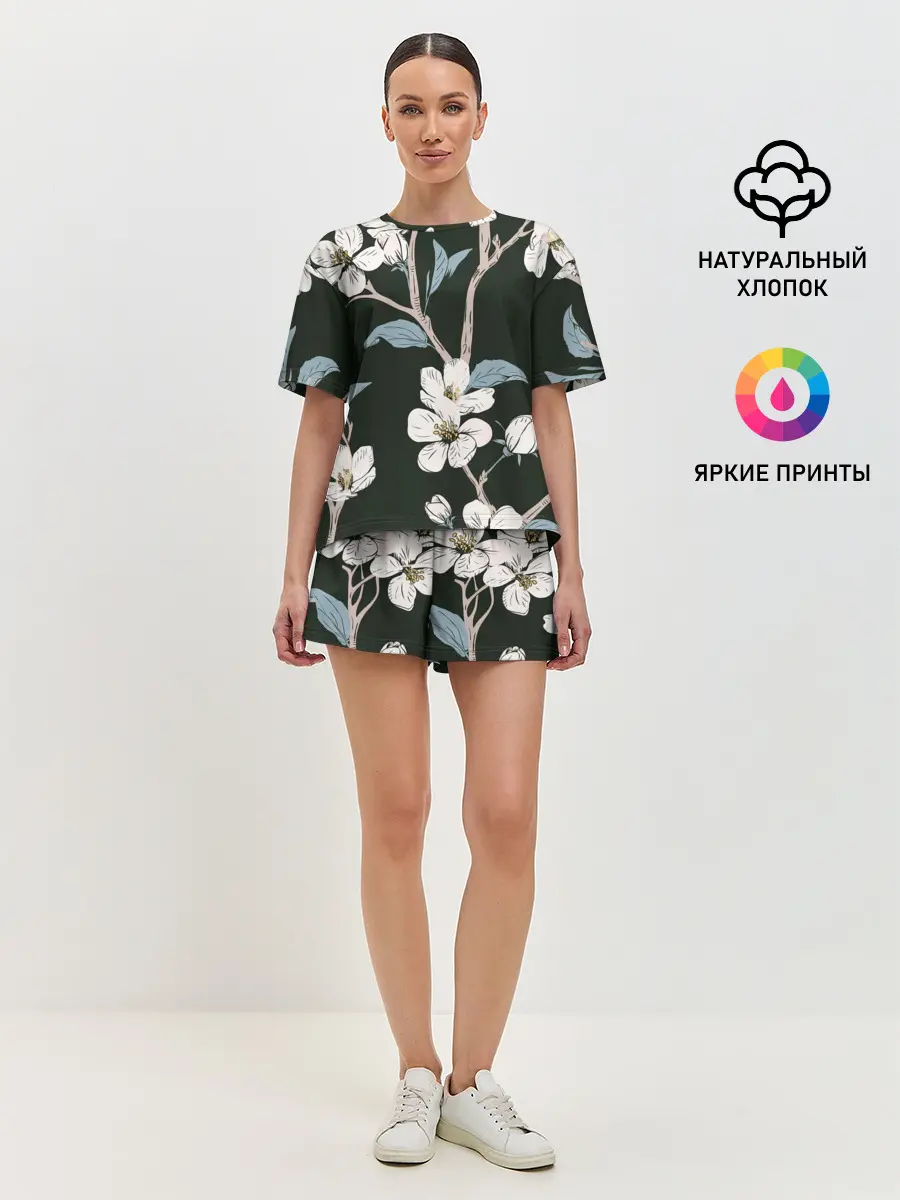 Женская пижама с шортами / САКУРА | SAKURA