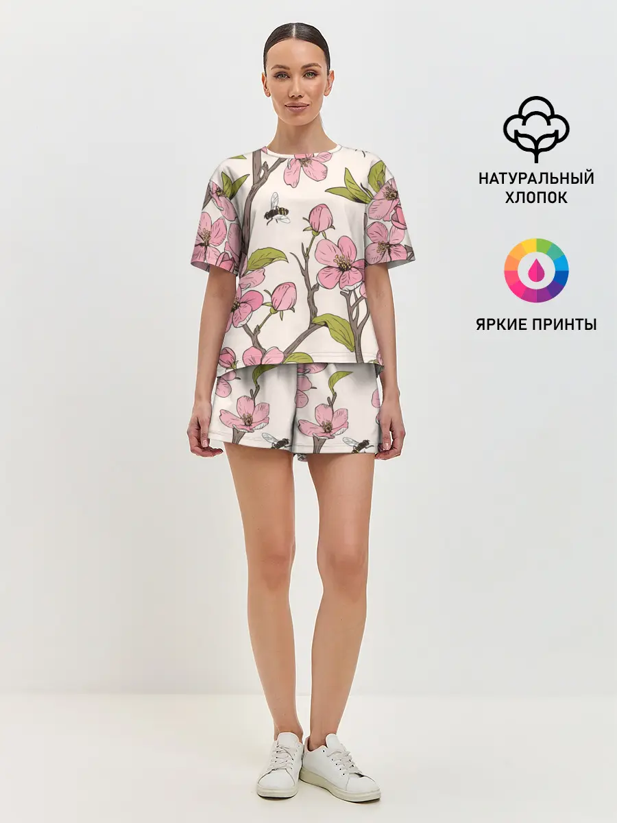 Женская пижама с шортами / САКУРА | SAKURA