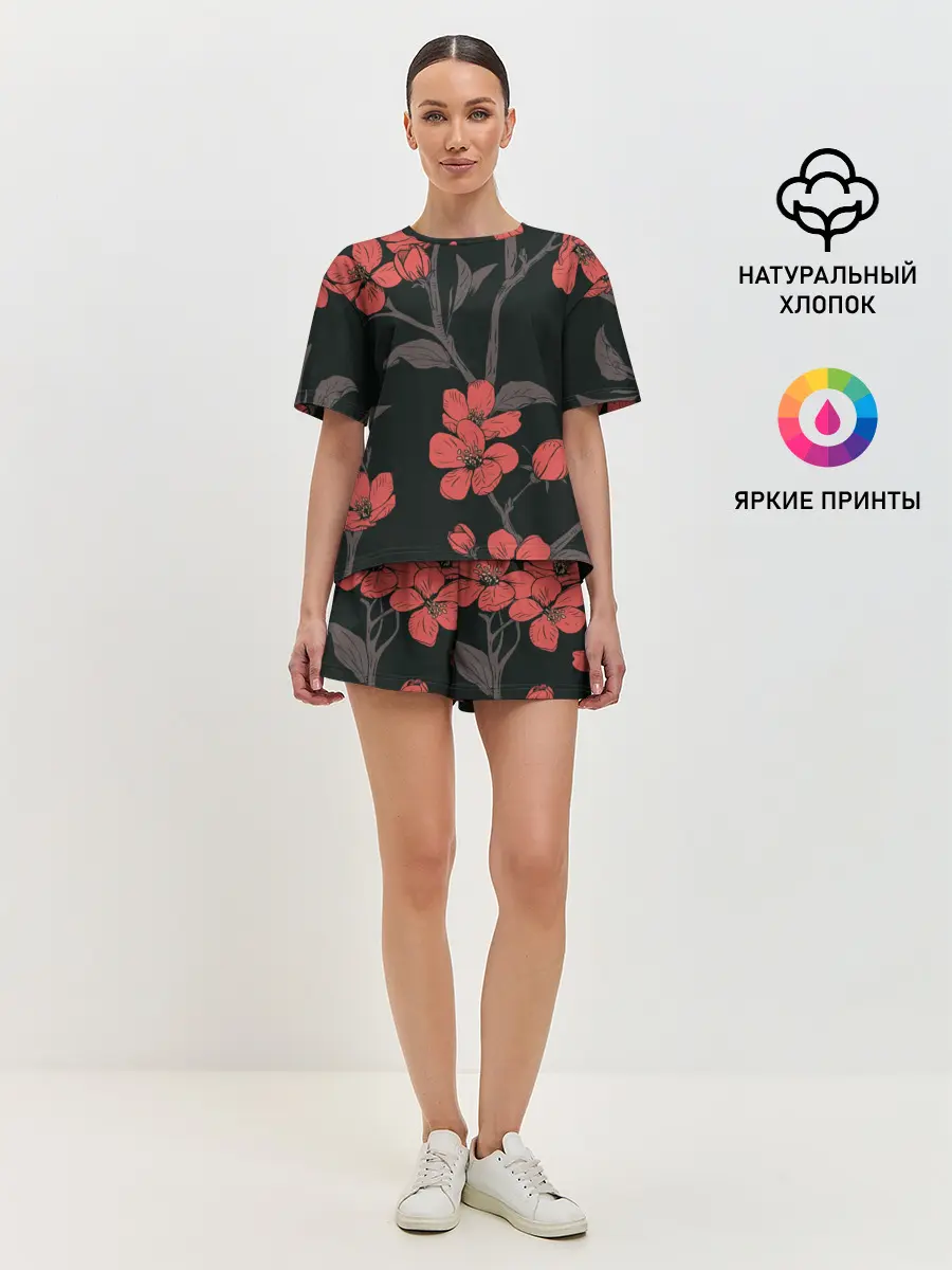 Женская пижама с шортами / САКУРА | SAKURA