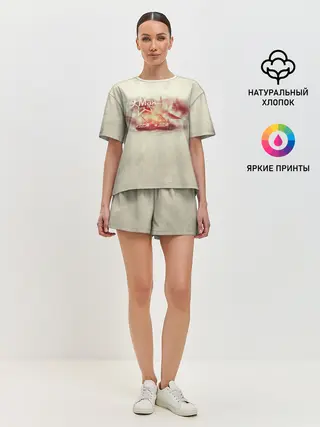 Женская пижама с шортами / С ДНЁМ ПОБЕДЫ!