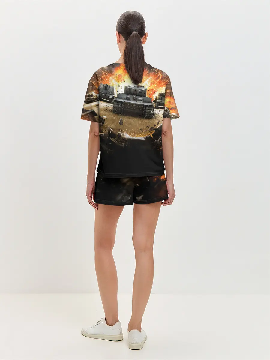 Женская пижама с шортами / ТАНКИ