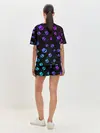 Женская пижама с шортами / НЕОНОВЫЕ ЧЕРЕПА