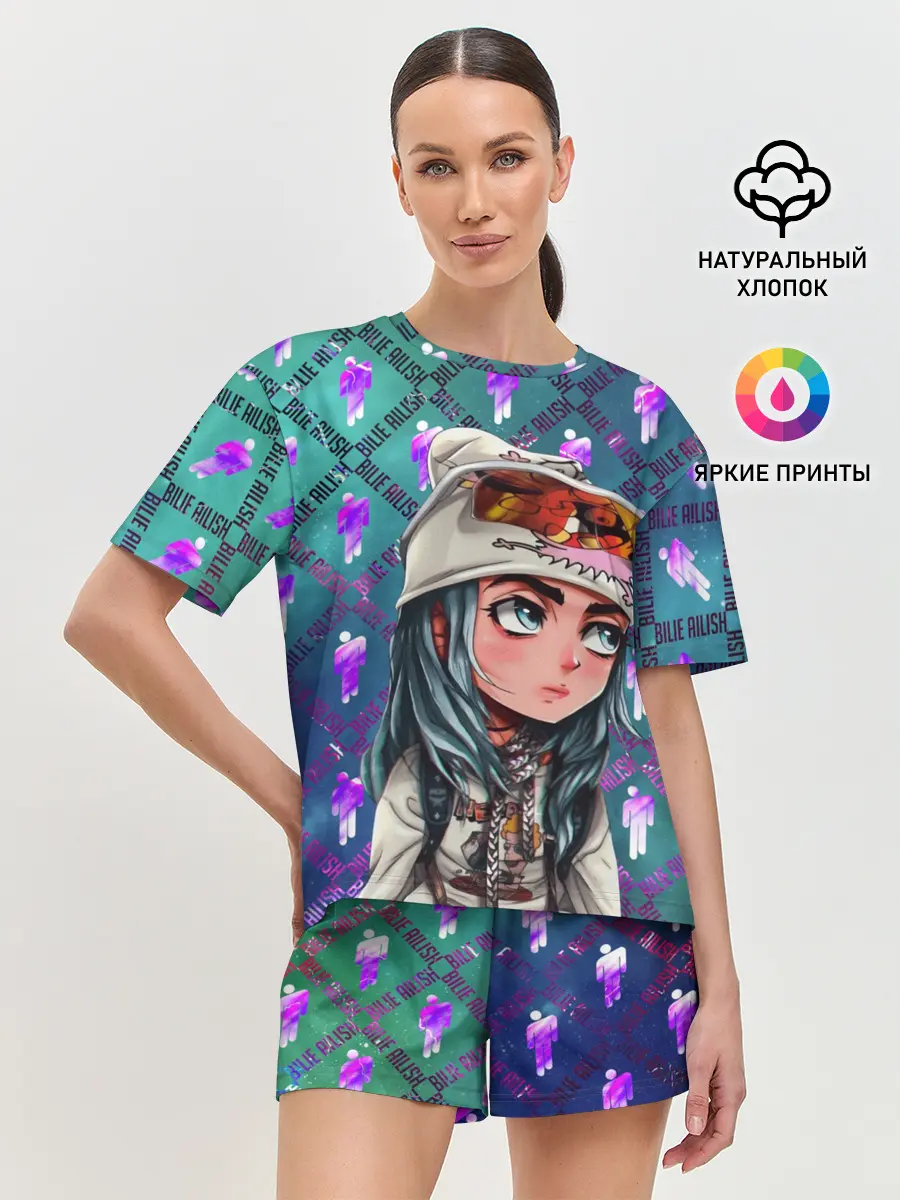 Женская пижама с шортами / BILLIE EILISH