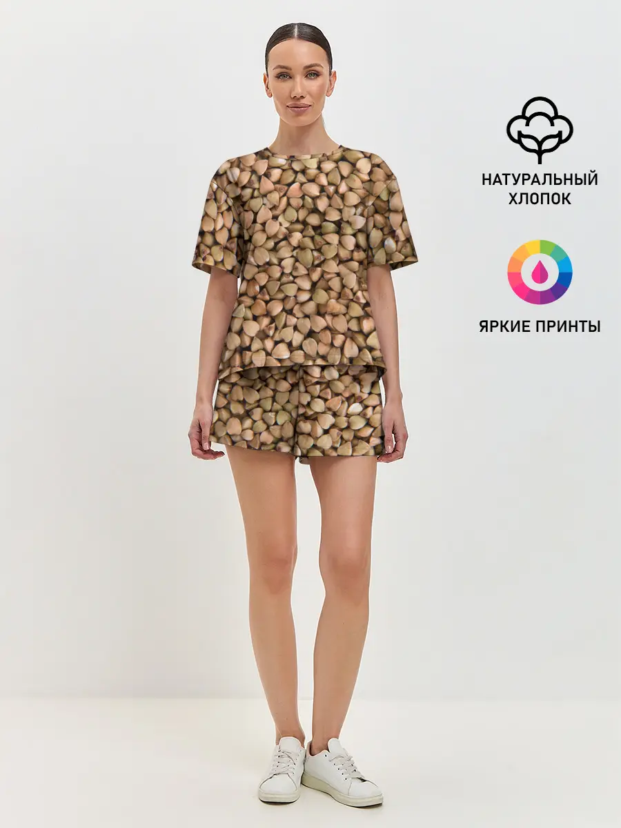 Женская пижама с шортами / Гречка Греча